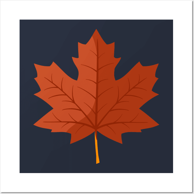 Light Brown Maple Leaf Wall Art by RageRabbit